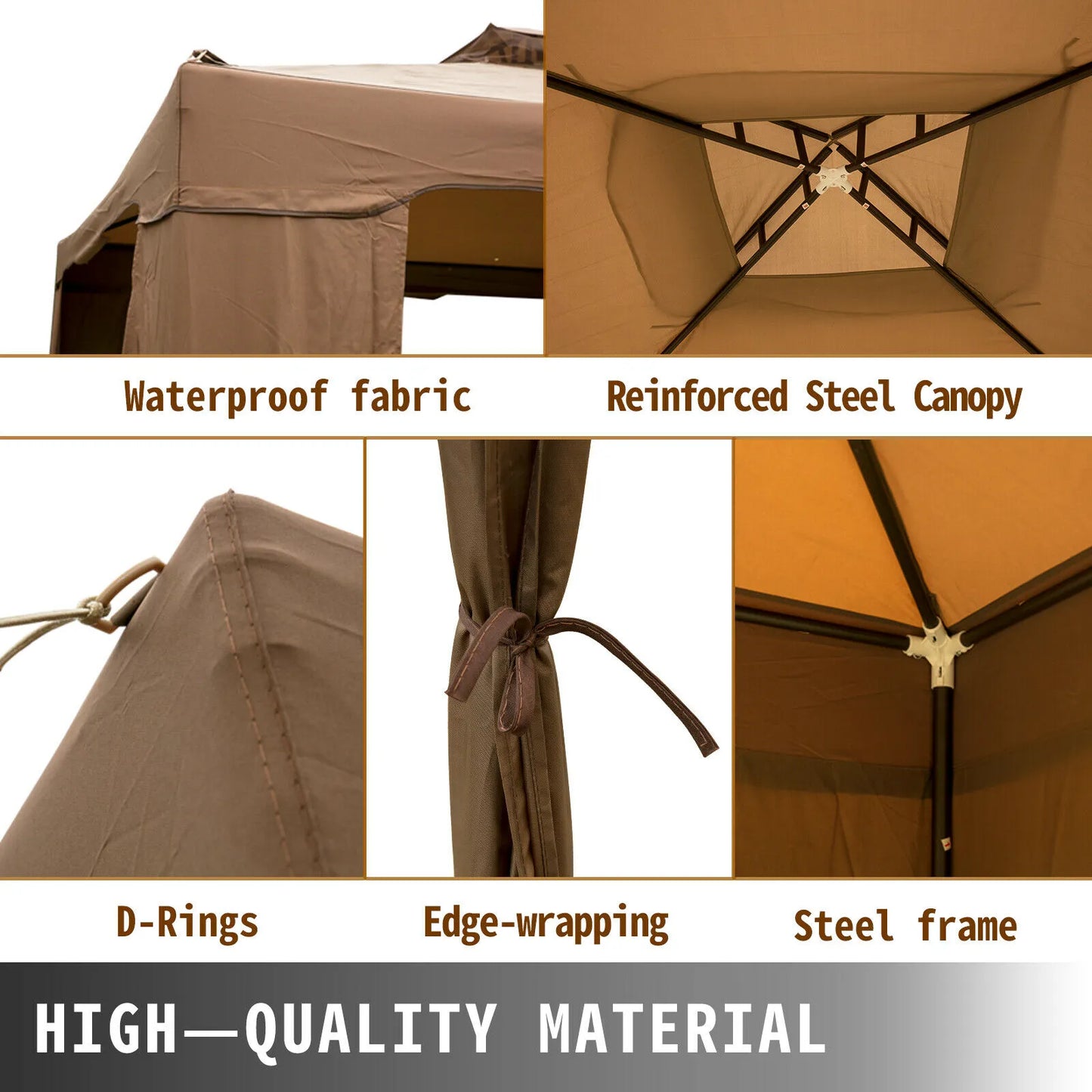 Gazebo Canopy Tent W/Netting Sandbag
