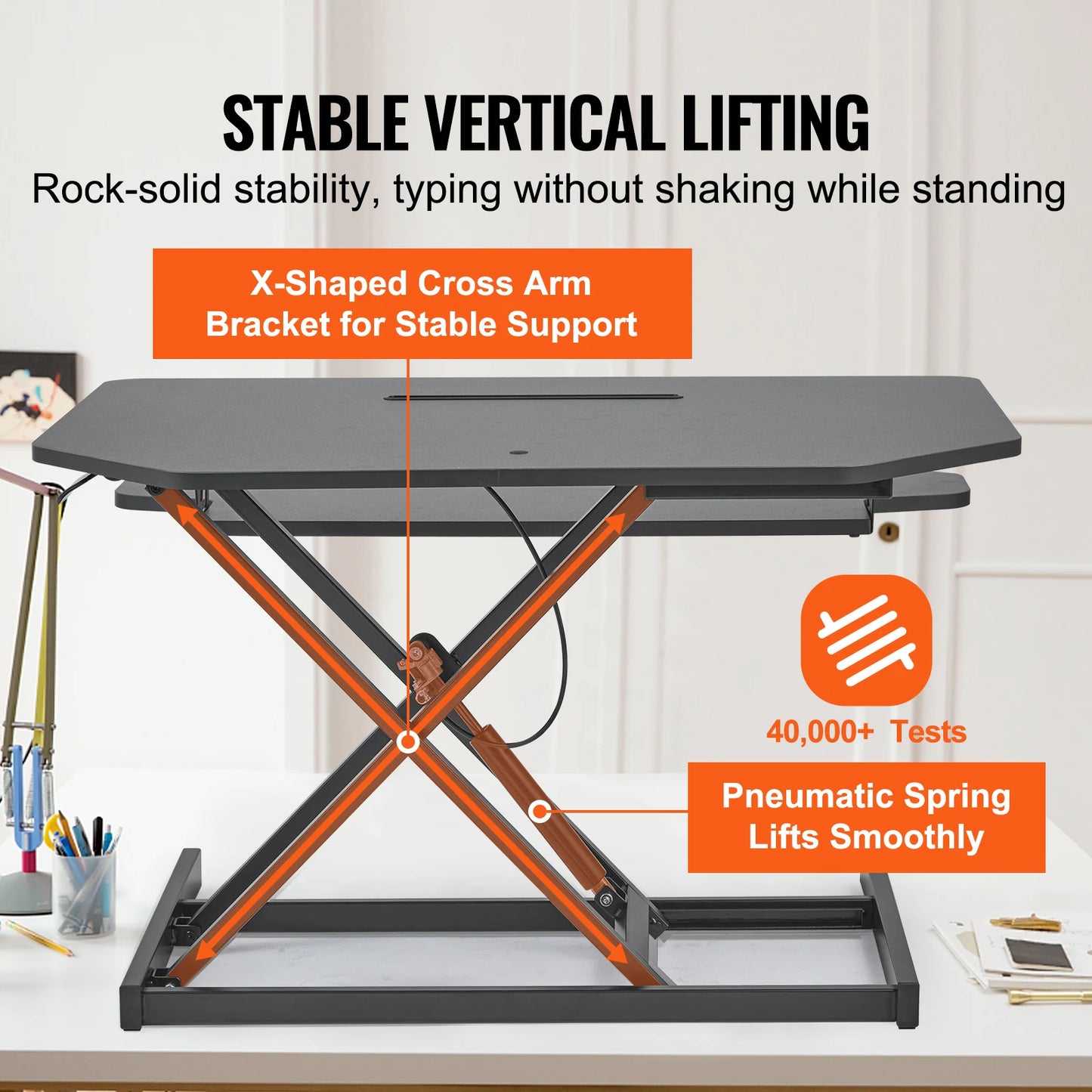 Double-Layer Adjustable Standing Desk