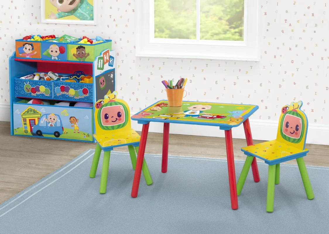 4-Piece Kid Playroom Set Includes Play Table