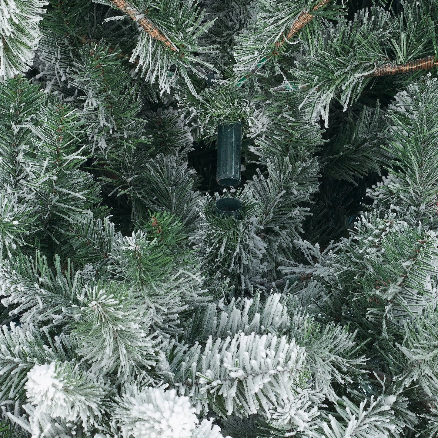 6.5 ft Pre-Lit Flocked Frisco Pine Artificial Christmas Tree