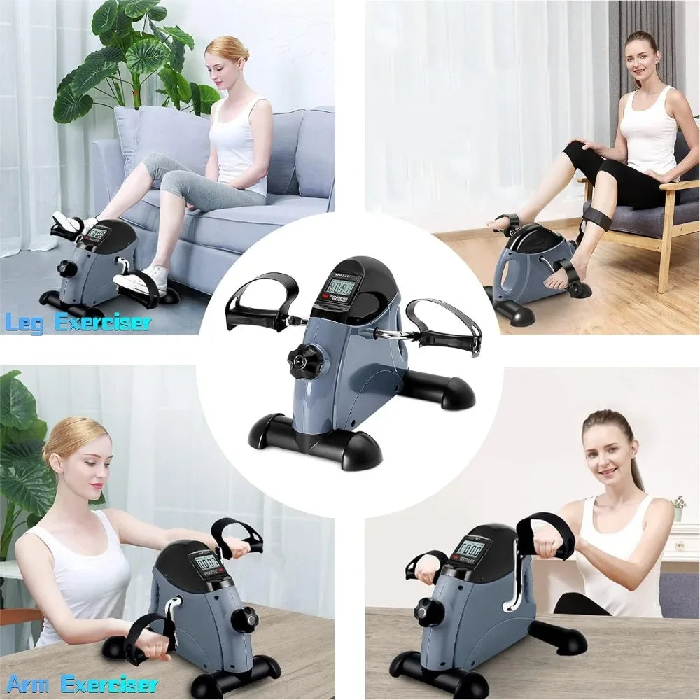 Mini Portable Exercise Bike with LCD Screen Displays