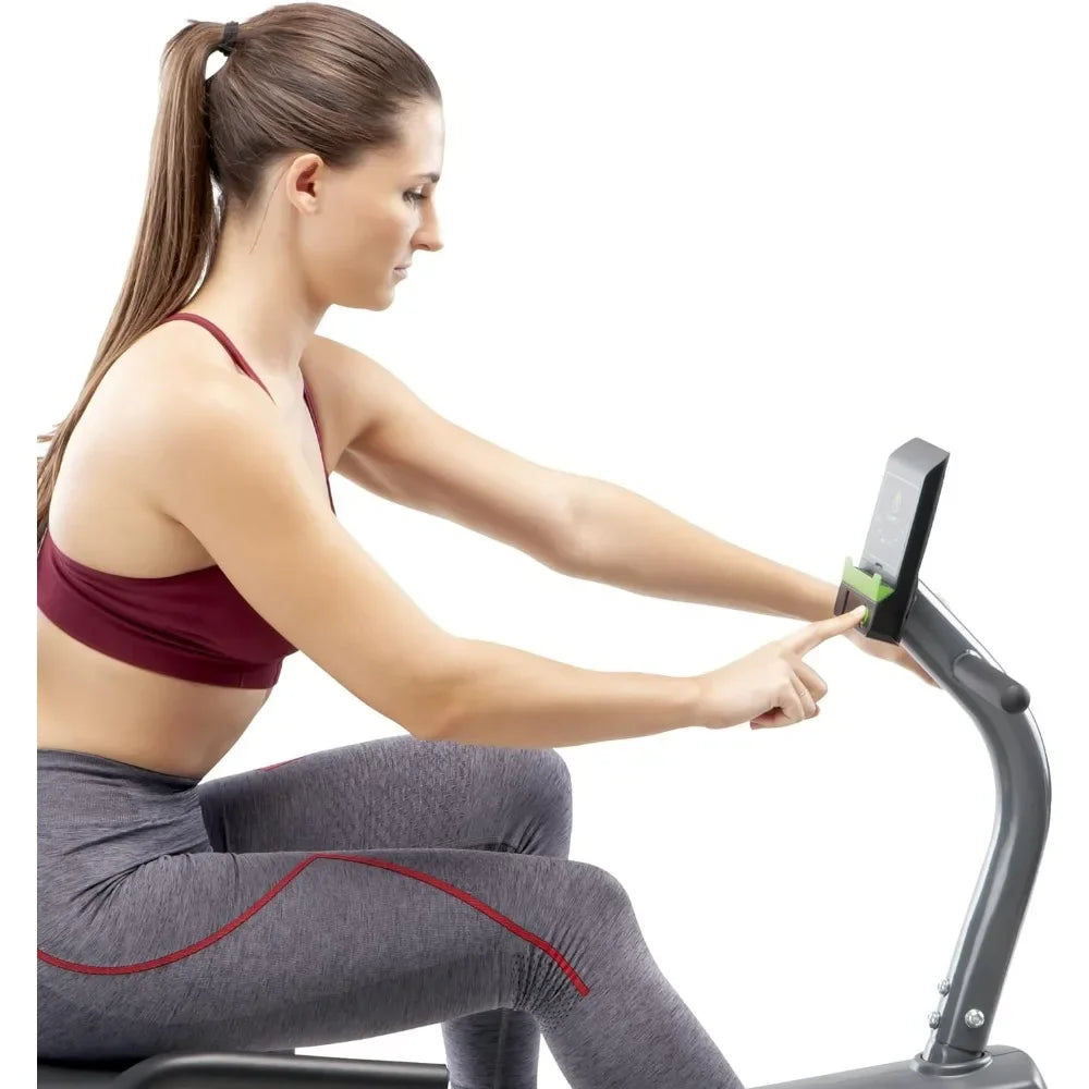 Recumbent Exercise Bike With Digital Monitor & Adjustable Seat
