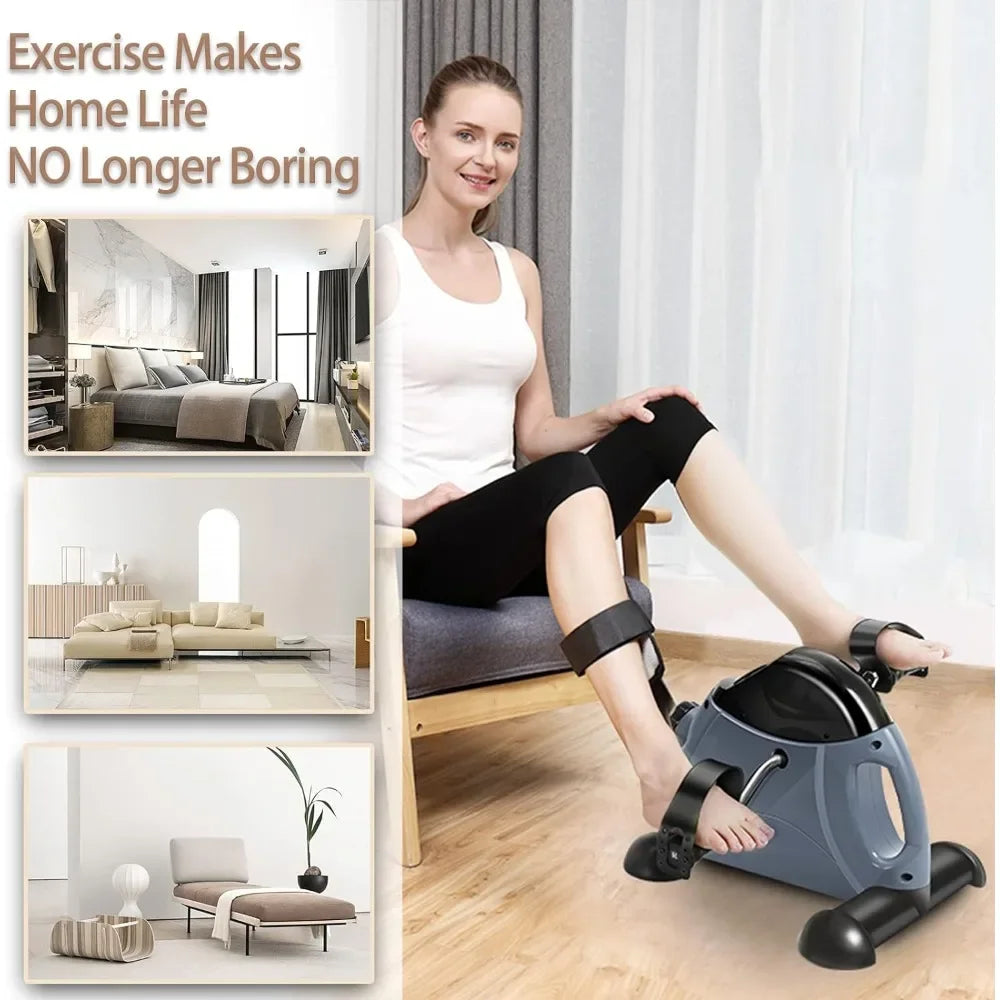 Mini Portable Exercise Bike with LCD Screen Displays