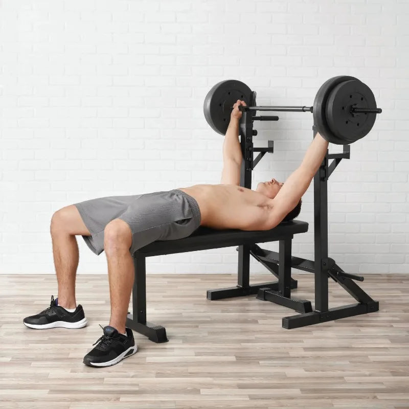 Adjustable Squat Rack workout bench press